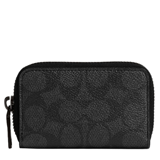 Coach - Estuche pequeño con cierre para mujer, Luz/Petunia, Una talla, Estuche pequeño con cierre alrededor de la tarjeta