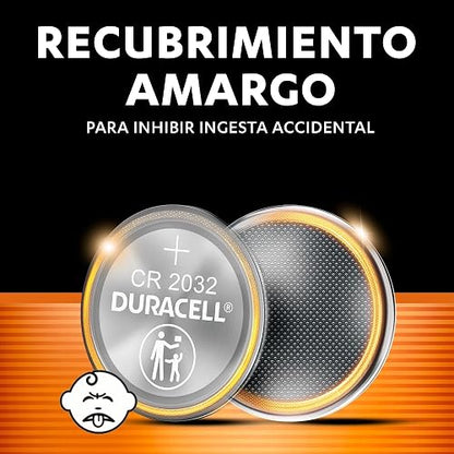 Pila Botón de Litio CR2032 - Pack x6 - Duracell Dura Más