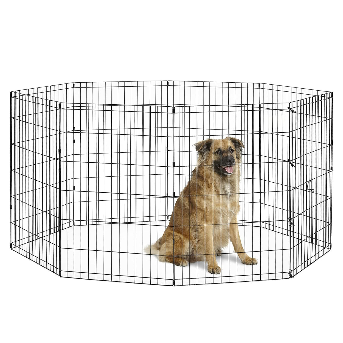 New World Pet Products Corral Plegable de Ejercicio para Mascotas, Negro - Med - Large Pen: 36 " - Bolígrafo medio - grande: 91 cm - Parque de juegos para mascotas