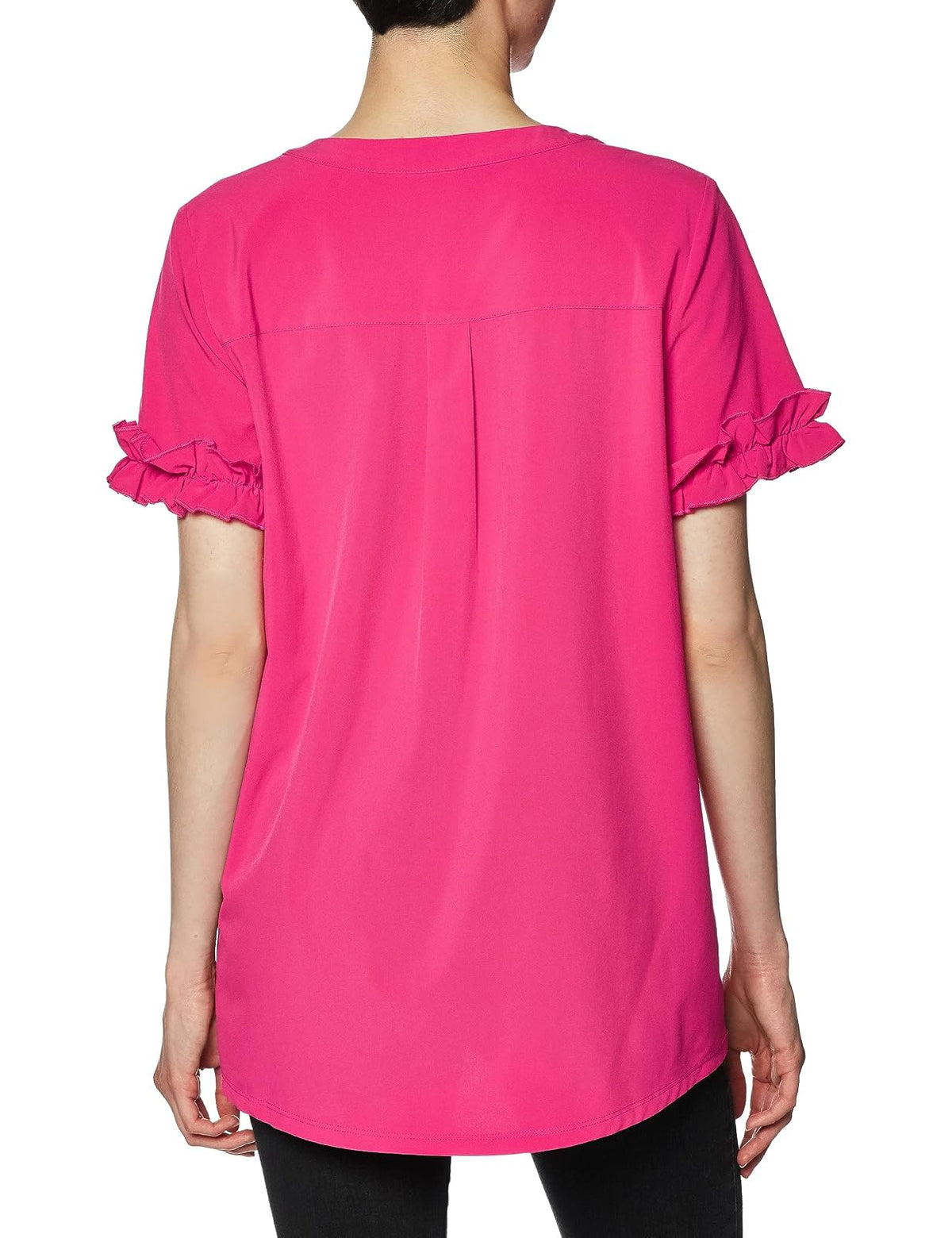Chico's Blusa con Volantes EN Las Mangas Blusas Mujer