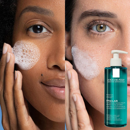 La Roche-Posay, Effaclar Gel Limpiador Microexfoliante Facial, Reduce Sebo Y Marcas, Ácido Salicílico, Piel Grasa Con Imperfecciones, 400 ml