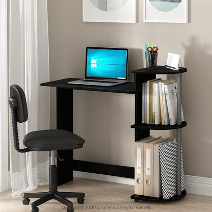 Furinno 11181BK/GY (10015b) Compact Computer Desk, Black/Grey