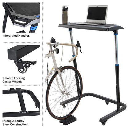 RAD Cycle Products - computadora de Entrenamiento de Bicicleta Ajustable para estación de Trabajo portátil