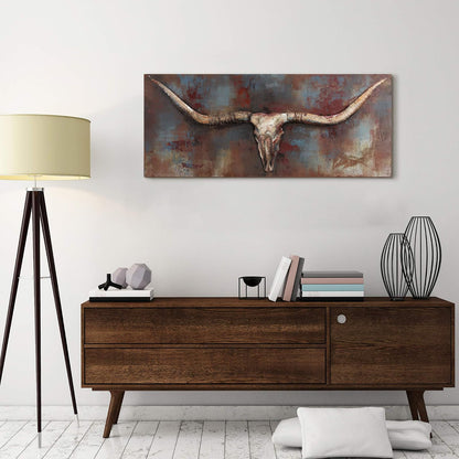 Empire Art Direct - Bocina Larga Pintada a Mano, Long Horn, Metálico, 1, 1