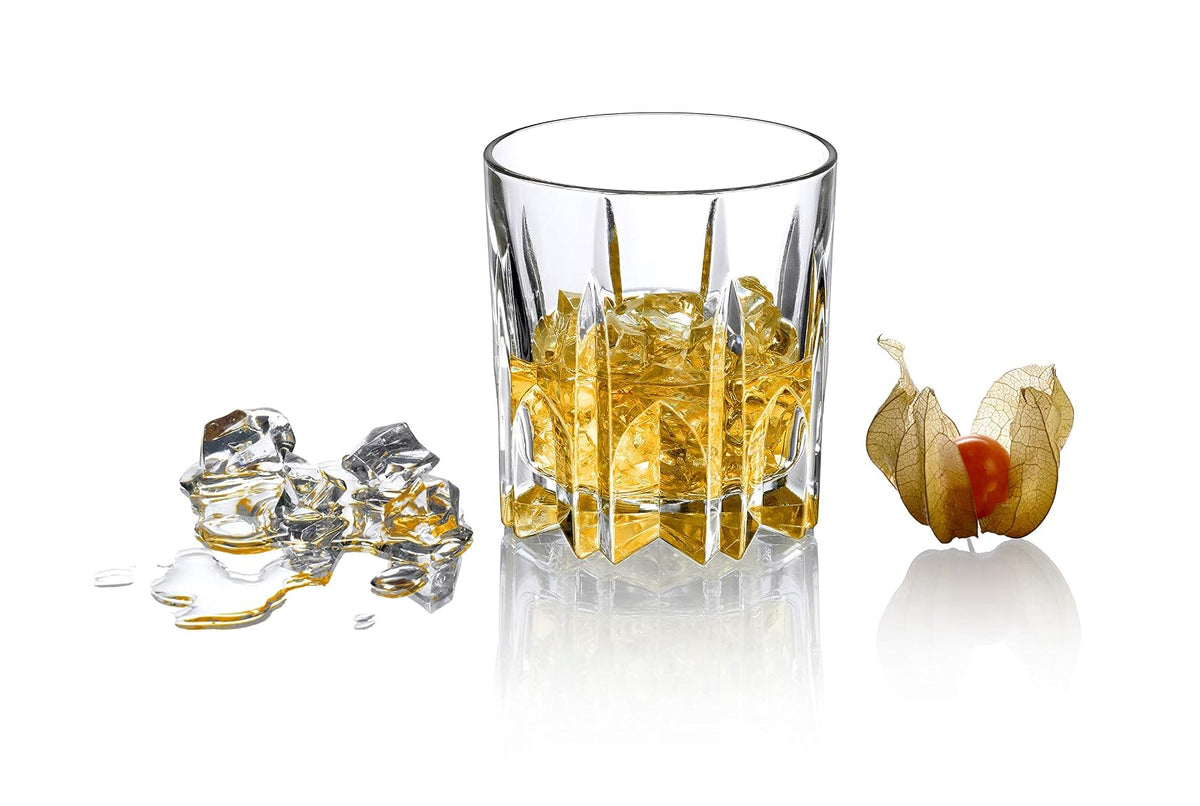 Borgonovo Excalibur Juego de 6 Vasos de Vidrio 300 ml Vaso Transparente de Cristal para Restaurantes, Fiestas, Bodas, Para Agua, Té, Helado, Cerveza, Jugo, Coctél, Limonada Set de 6 piezas