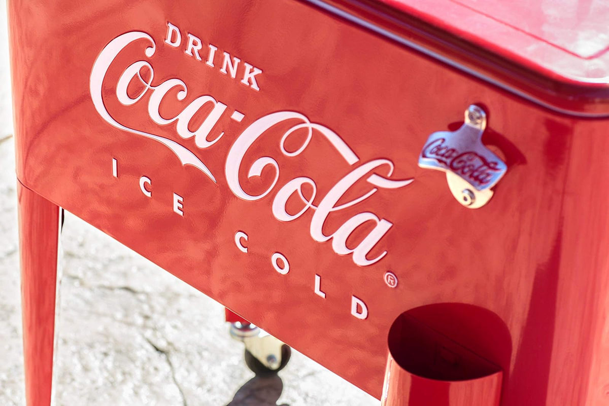 Leigh Country CP 98105 Refrigerador de Coca-Cola de 60 Cuartos de galón, Rojo