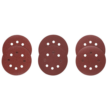 Bosch SR5R000 5", 60, 120, & 240 Assorted Grits, 8-Hole Hook & Loop Sanding Discs 6-pack