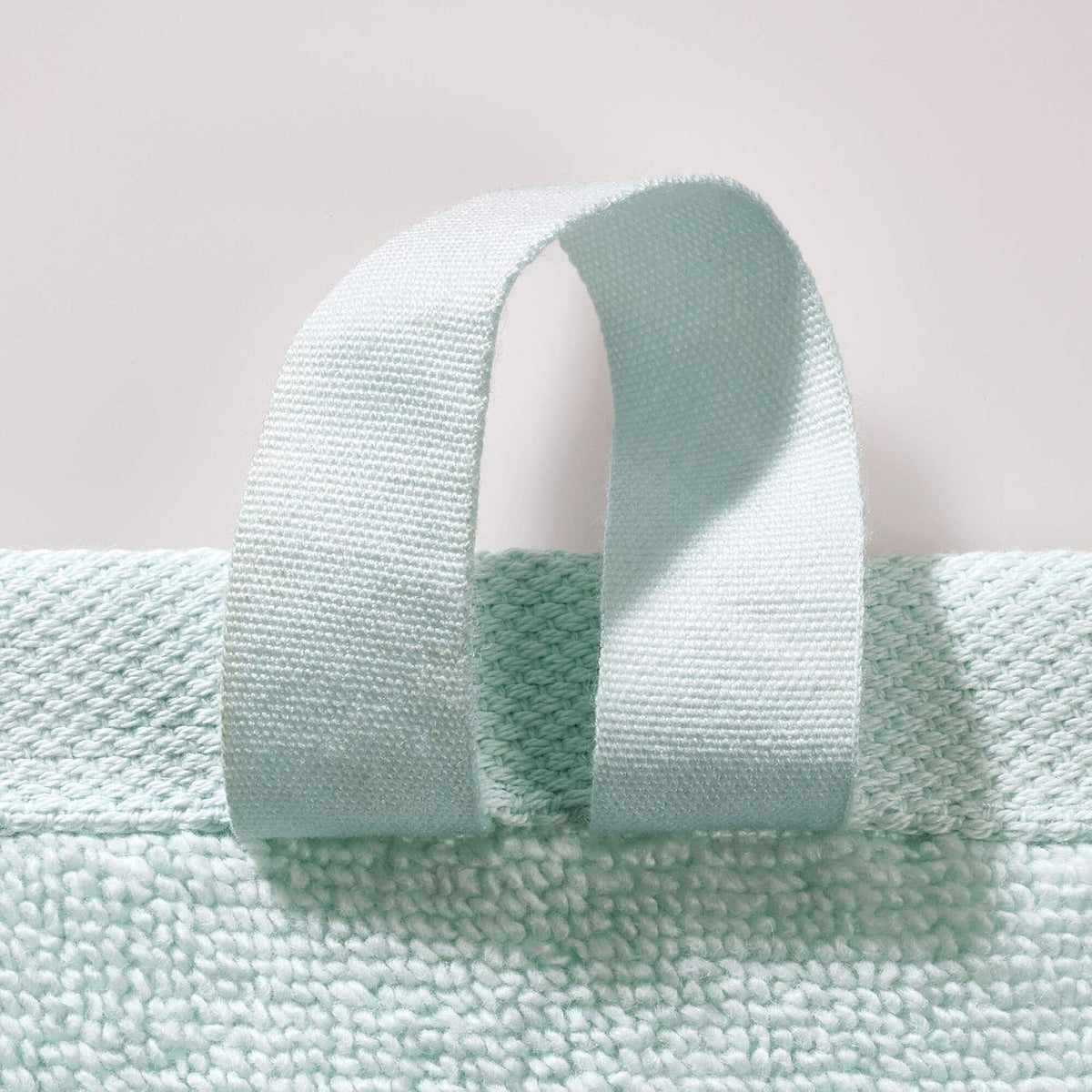 iDesign SPA Hand Hanging Loop, 100% Cotton Soft Absorbent Machine Washable Towel for Bathroom, Shower, Tub, Set of 6, Blue