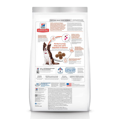 Hill's Science Diet Croquetas Digestivas para Perro Sabor Pollo 10Kg | Croquetas Hill's para perro, pollo real, cuidado digestivo, bienestar del microbioma, heces firmes