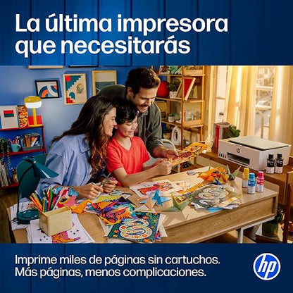 HP Impresora Multifuncional Smart Tank 583, Todo-en-Uno, Tanque de Tinta, WiFi, USB, Bluetooth, Smart, AirPrint, Impresión, Copiado, Escaneo (4A8D7A#AKY)