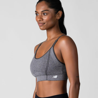 New Balance Sostén Deportivo, 2 Unidades de sostén Deportivo para Mujer, Correas Ajustables, sin Varillas