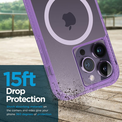 Case-Mate Apple iPhone 14 Pro MAX MagSafe - Funda rígida Transparente Plus - La La Lavanda