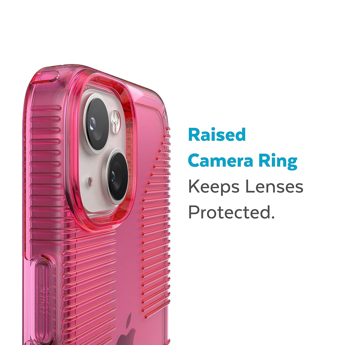 Speck - Funda transparente para iPhone 14 y iPhone 13, protección contra caídas, resistente a los arañazos y antiamarilleamiento, funda de doble capa para iPhone 14 y iPhone 13 modelo de 6.1 pulgadas,