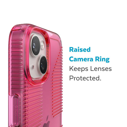 Speck - Funda transparente para iPhone 14 y iPhone 13, protección contra caídas, resistente a los arañazos y antiamarilleamiento, funda de doble capa para iPhone 14 y iPhone 13 modelo de 6.1 pulgadas,