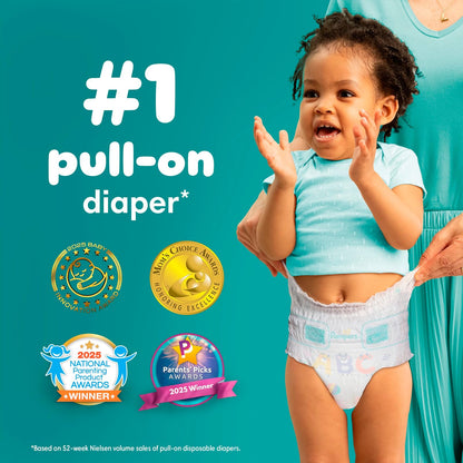 Pampers Cruisers 360° Pants - Pañales Etapa 5, 56 Piezas. Recomendado para Bebés de 12+ Kg