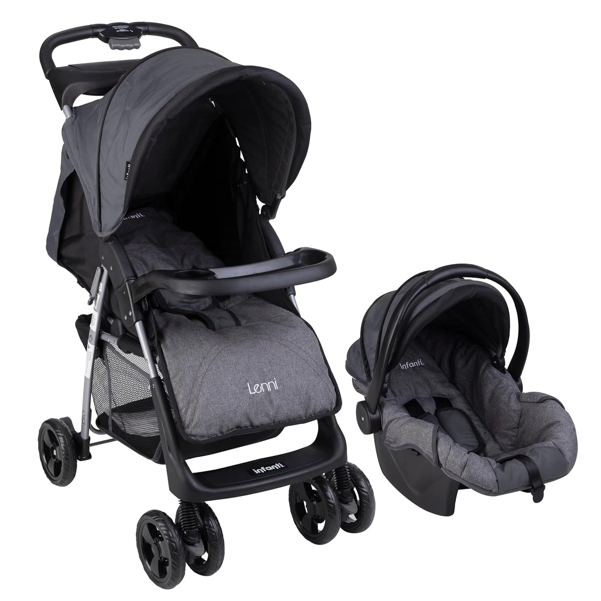 Infanti Carriola LENNI Sistema de Viaje con Portabebé - Gris