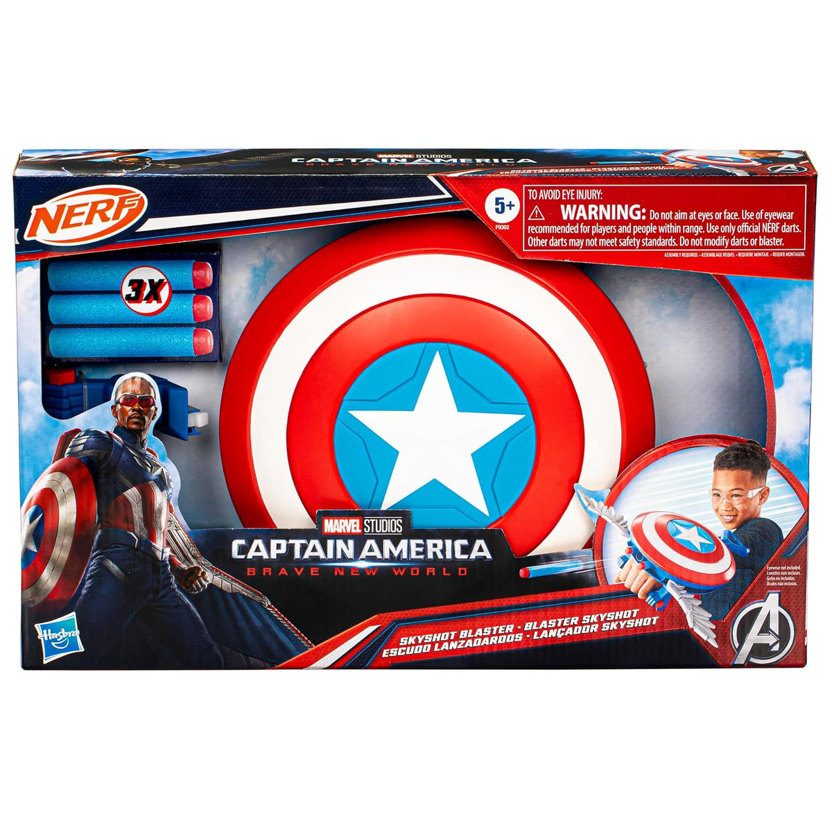 Marvel Studios - Capitán América: Brave New World - NERF - Escudo lanzadardos