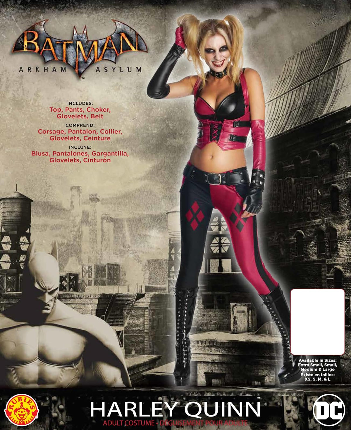 Secret Wishes Batman Arkham City, Secret Wishes Adult Harley Quinn Costume Disfraz Mujer