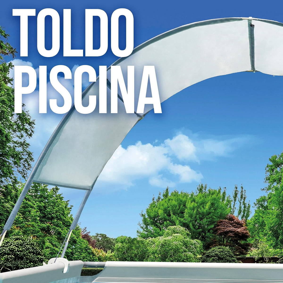 Intex 28054 Toldo para Piscina Rectangular de 9 pies y más pequeña
