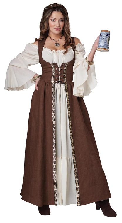 California Costumes Disfraz medieval para adulto (café), pequeño/mediano