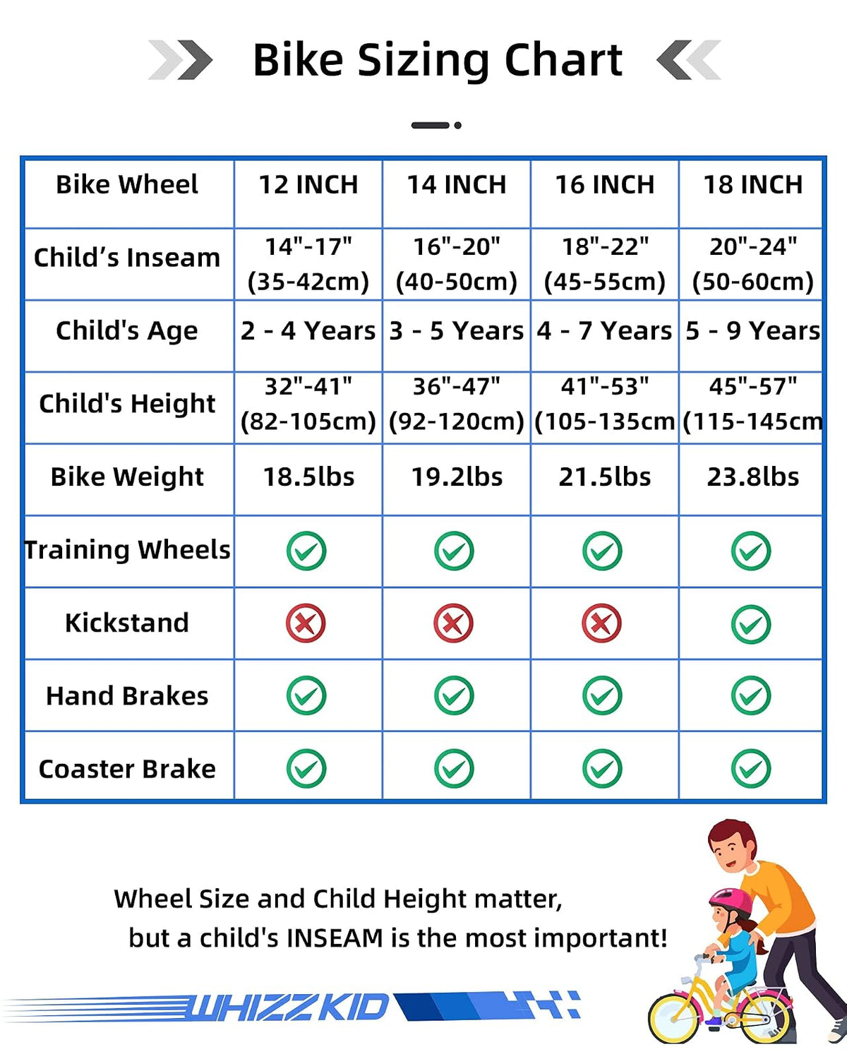 JOYSTAR Bicicleta para niños de 12 14 16 18 Pulgadas con Freno de montaña y Ruedas de Entrenamiento para niños de 2 a 9 años, 85% ensamblada