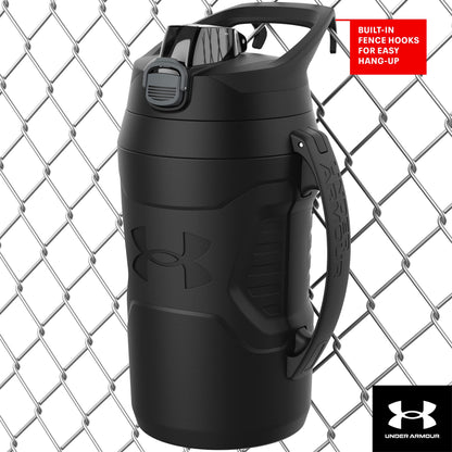 Under Armour Botella de Agua de Entrenamiento 64oz Playmaker Unisex, Color Gris, Unitalla