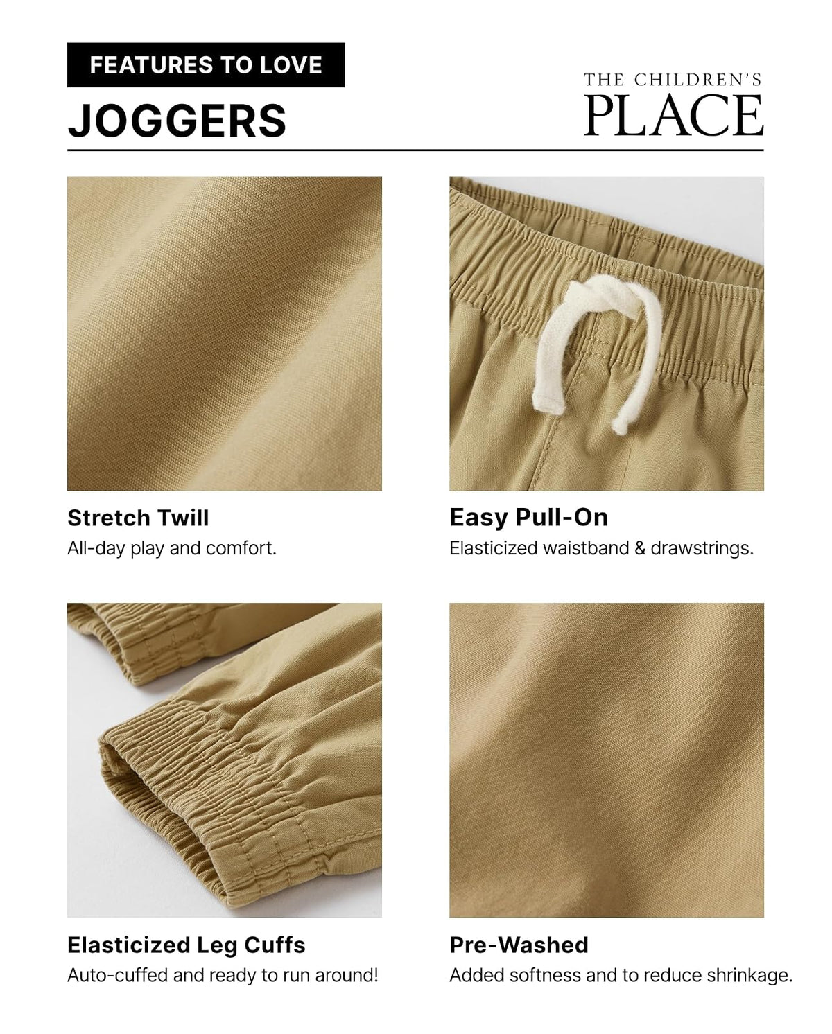 The Children's Place Pantalones Cortos Deportivos para niños pequeños, Paquete de 3 Pantalones Cortos para Niños