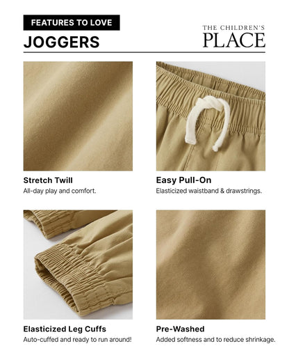The Children's Place Pantalones Cortos para Hombre de Uniforme sin Tirar, Paquete de 3 Pantalones Cortos para Niños