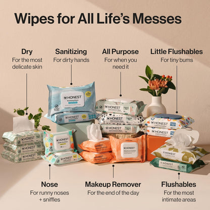The Honest Company Toallitas para bebé, 720 unidades, diseño de patrón de juego, más del 99% de agua, pura y suave, base vegetal, sin fragancia, toallitas húmedas extra gruesas y duraderas.