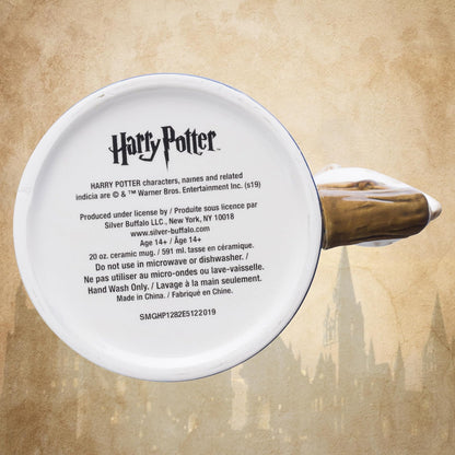 Silver Buffalo Harry Potter Hogwarts House - Taza de cerámica con mango en forma, 597 ml, color azul