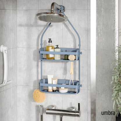 umbra FLEX SHOWER CADDY, Azul pizarra