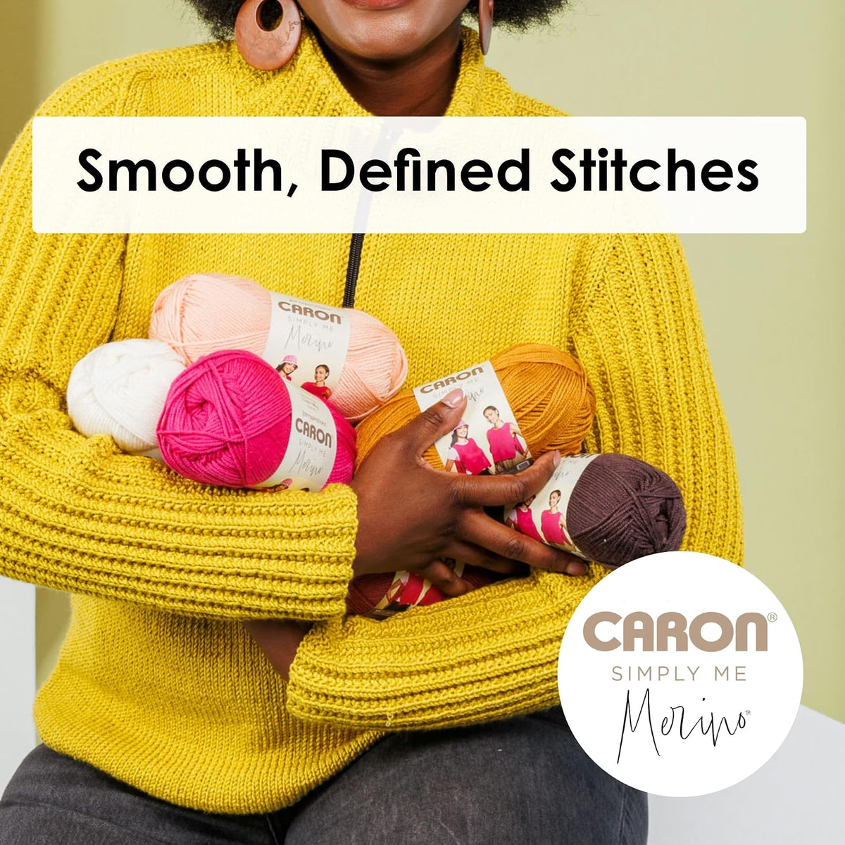 Caron Simply Me Merino Deep Water Heather Yarn - Paquete de 3 unidades de 100 g/3.5 oz - 50% acrílico, 50% lana merina, #3 DK (ligero) - 215 yardas - Tejer/Crochet