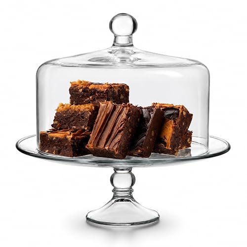 Libbey Domo Pastelero Selene de vidrio 2 piezas
