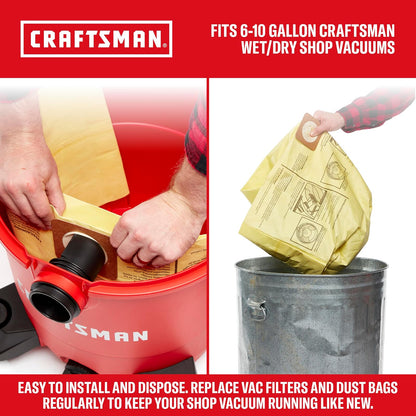 Se adapta a bolsas de polvo Craftsman