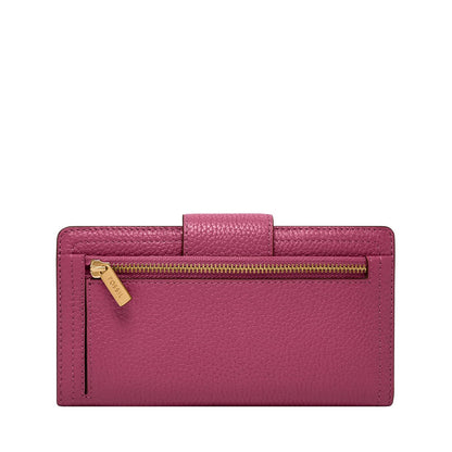 Cartera de mano Fossil SL7830658 de piel en color rosa para mujer