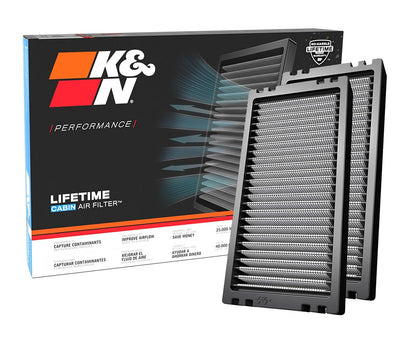 K&N Filtro de Aire de Cabina Premium, Lavable y Reutilizable - VF1001