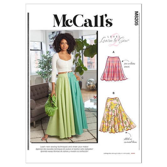McCall's Kit de patrones de costura para falda/pantalones, Y (XS-M), multicolor, 2 piezas