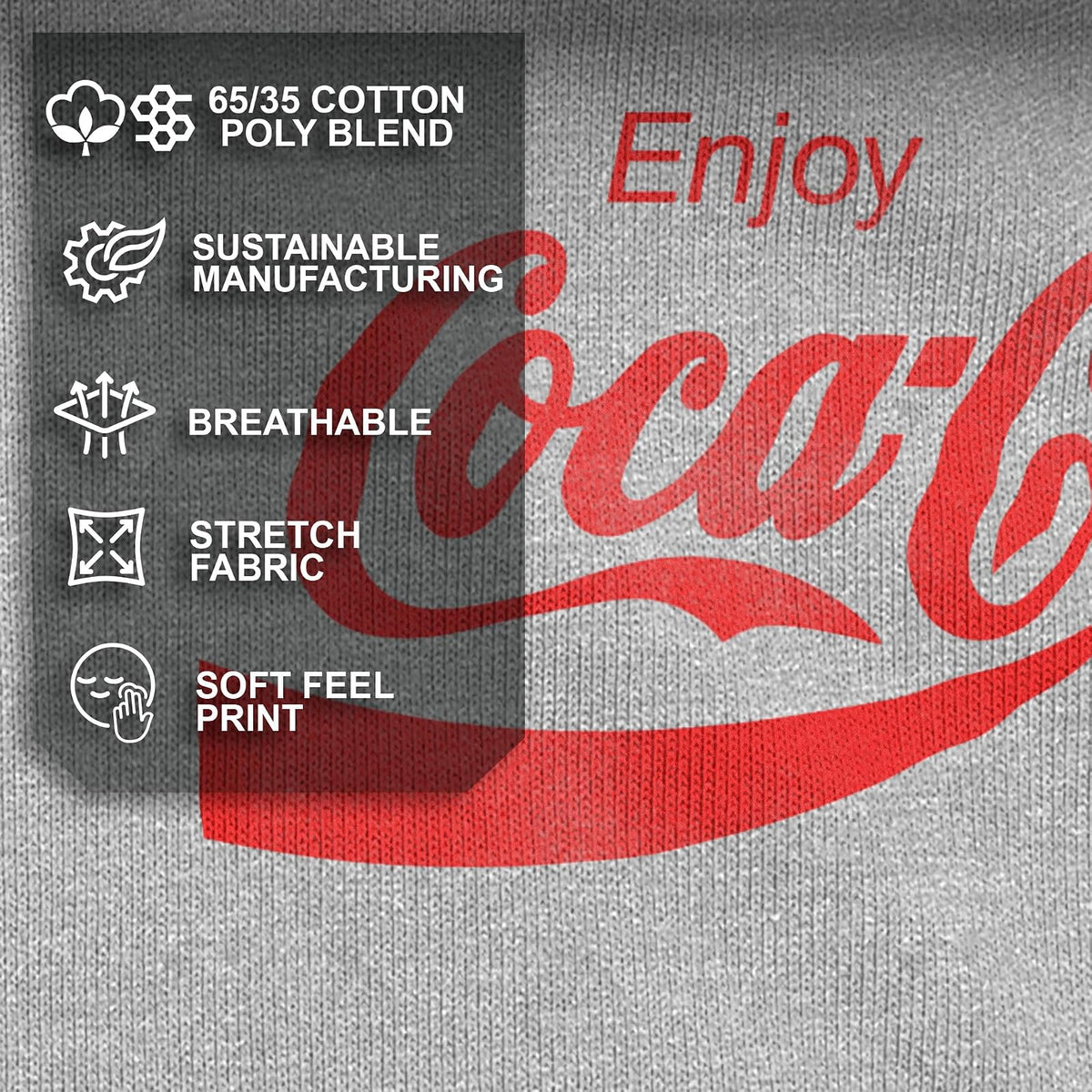 Coca-Cola Coca-Cola Playera de Manga Corta Eighties Coke Camiseta para para Hombre