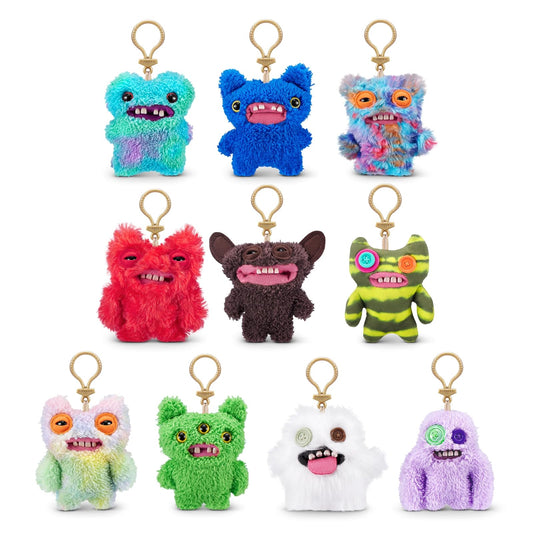 Fuggler - Llaveros serie 3 de ZURU Funny Ugly Monster, felpa, coleccionable, juguete (paquete de 3)
