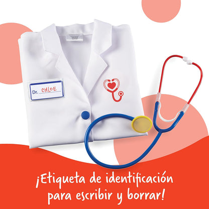 Learning Resources Doctor Play Set, Kit de médico para niños, Juego de simulación, Juego de imaginación, 3 Piezas, Mayores de 3 años
