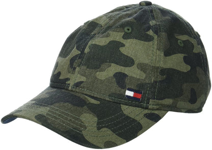 Tommy Hilfiger Gorra de béisbol con Solapa Ajustable de algodón Billy Gorra de béisbol para para Hombres - Camo - Talla Única