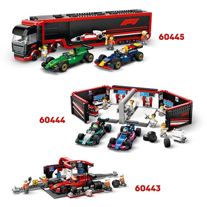 LEGO® City Piloto de F1® con Auto McLaren Juguete de construcción de minivehículo, Juego de Carreras con minifigura para niños y niñas Desde 6 años, Regalo Divertido 60442