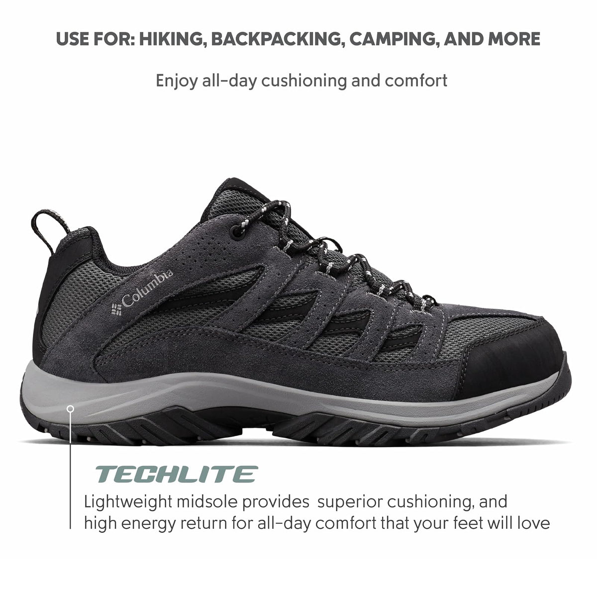Columbia Newton RidgeTM Plus Ii, Suede, Impermeables, Anchos Zapatos para senderimo para Hombre