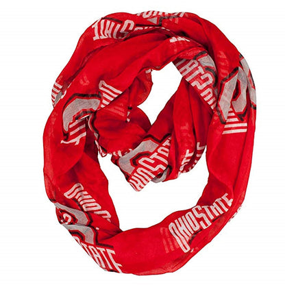 NCAA Infinity Bufanda - Color Estándar - Ohio State Buckeyes
