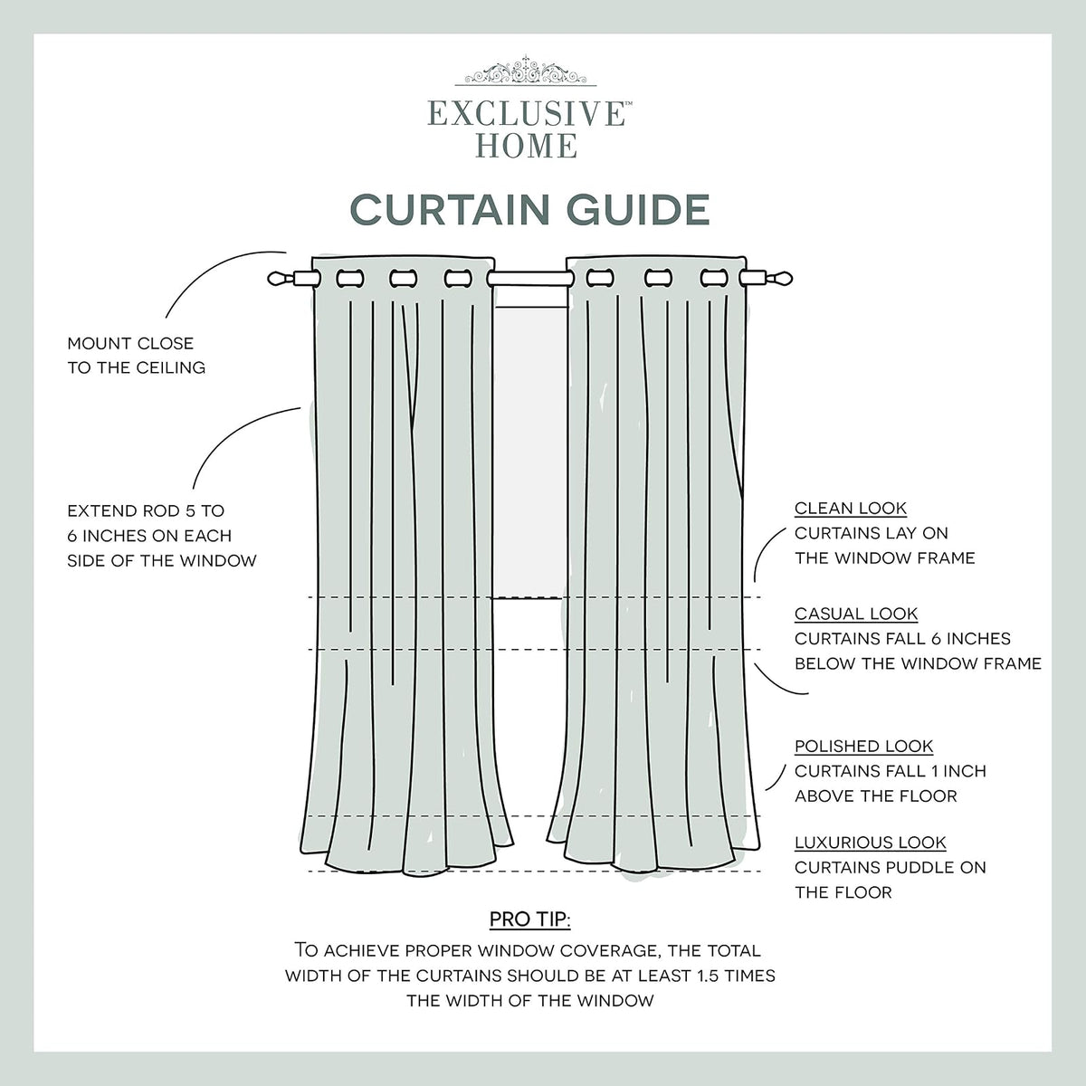 Exclusive Home - Par de Cortinas con toldo a Rayas, Kiwi/Sand, 1.37 m x 2.13 m, 1, 1