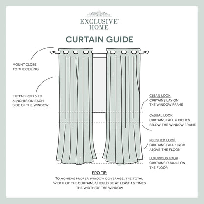 Exclusive Home - Par de Cortinas con toldo a Rayas, Kiwi/Sand, 1.37 m x 2.13 m, 1, 1