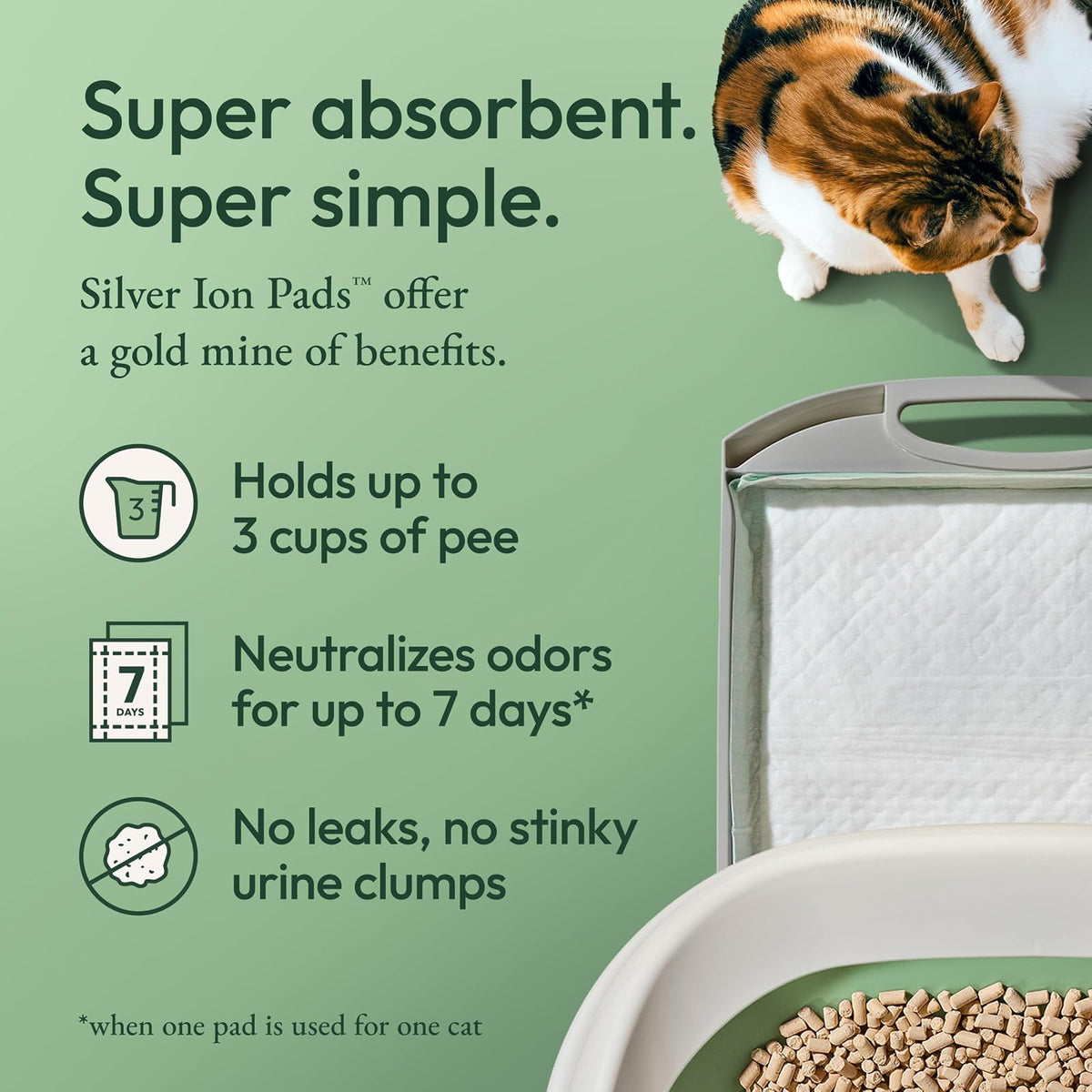 Purina Tidy Sistema de Arena para Gatos, Breeze Extra Fuerte, Pellets de Arena Mejorada y Almohadillas de Repuesto para Gatos