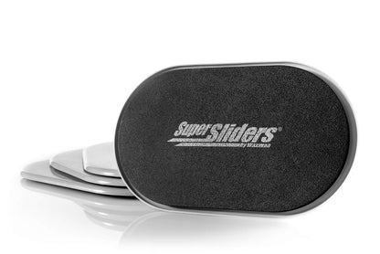 Super Sliders Deslizadores Ovalados para Muebles Reutilizables - Gris - 4 Pack - Para alfombras