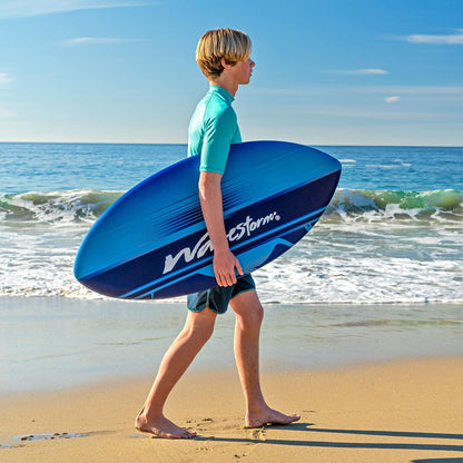 Wavestorm Skimboard de Espuma de 48 Pulgadas | Skimboard para Principiantes y Todos los Niveles de Skimming, Surf y Bodyboard, Skimboard Azul