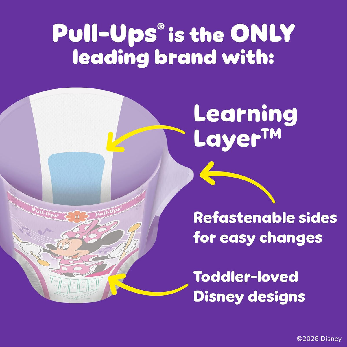 Pull-Ups Learning Designs Pantalones de entrenamiento para niñas, 2T-3T, 23 unidades